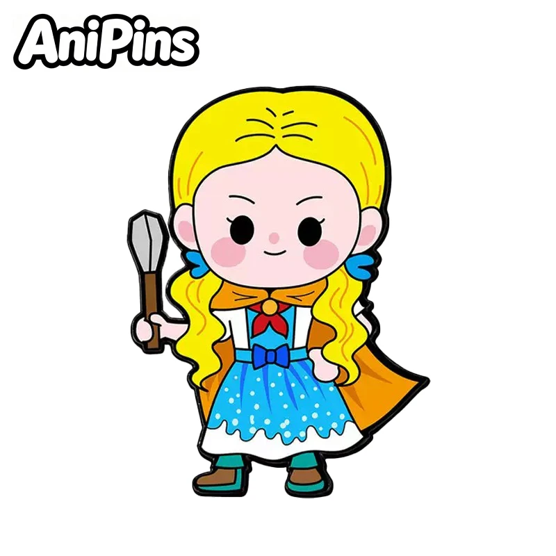

AniPins Cartoon Character Pins 4-design Metal Enamel Superpower Children Figure Brooch Pin For Women Men Clothes Backpack Badges