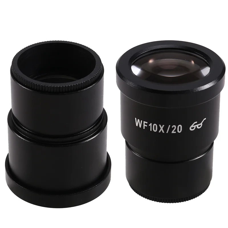 ABJA-2PCS WF10X Wide-Angle 20MM High Eyepoint Eyepieces For Stereo, Binocular, And Trinocular Microscope Interface