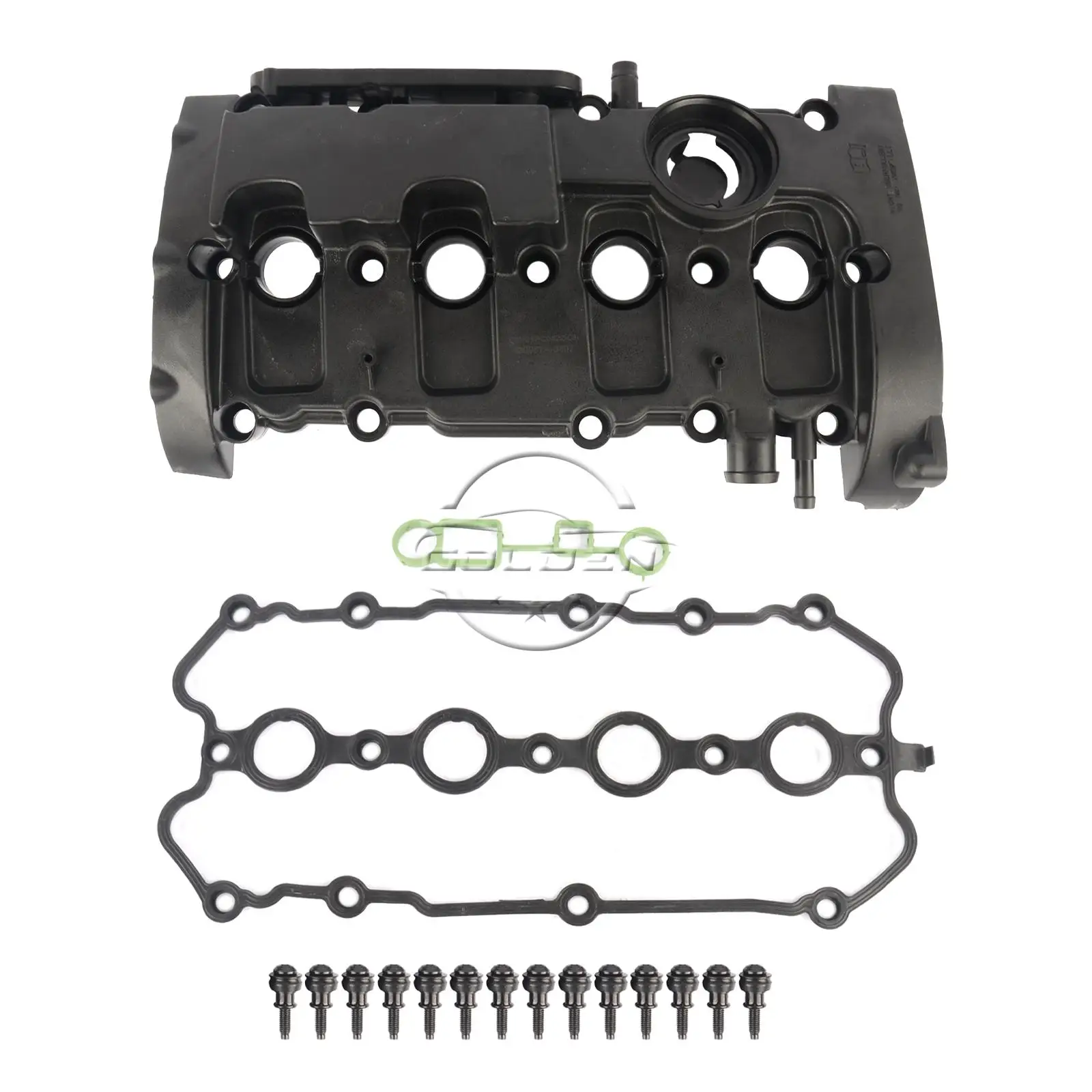 

AP01 Valve Cover with Gasket Bolts For Audi A4 4Cyl 2.0L L4 Quattro Cabriolet Avant 05-09 06D103469N 06D103469L