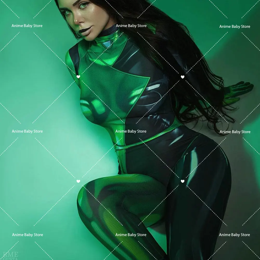 Movie & TV  Possible Cosplay for Girls Shego Cosplay Jumpsuit Halloween Costume Fancy Dress Women's Fancy Dress Halloween view 4