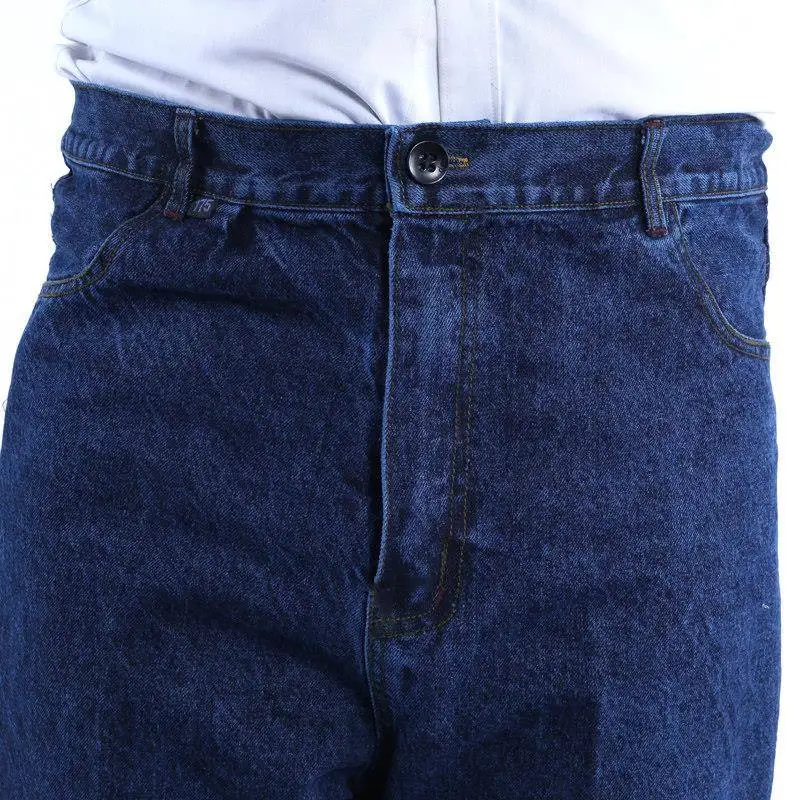 

Pure Cotton Anti-Flame Wear Resistant Loose Men's Work Jeans for Welding Repairing Fac Workers Spring Autumn orm