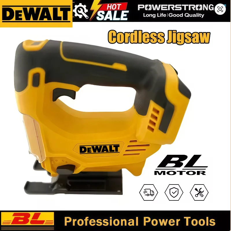 

Dewalt-Compatible Cordless Portable Jigsaw Electric Woodworking Tool Multi-Function Design for 18V-20V Battery Powered Cuttin
