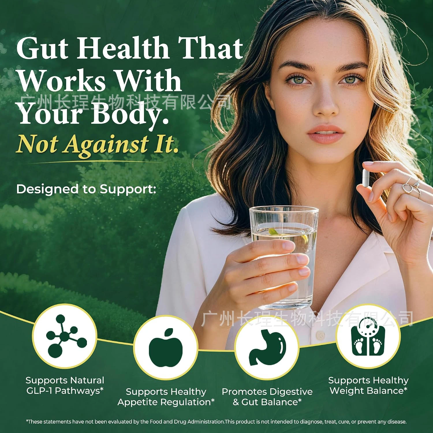 GLP-1 Weight Management Appetite Control with Berberine, 90 Caps, Vegan, Gluten-Free Capsules for Appetite & Craving Support
