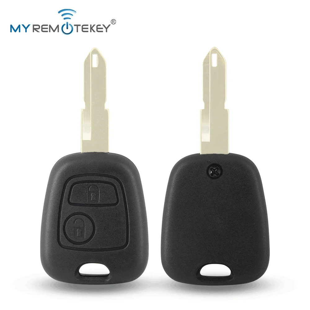 

MYREMOTEKEY Дистанционный ключ NE72 с 2 кнопками, 434 МГц ID46 для Peugeot 106 205 206 306 405 Citroen C2 C3 C4 C5 C8