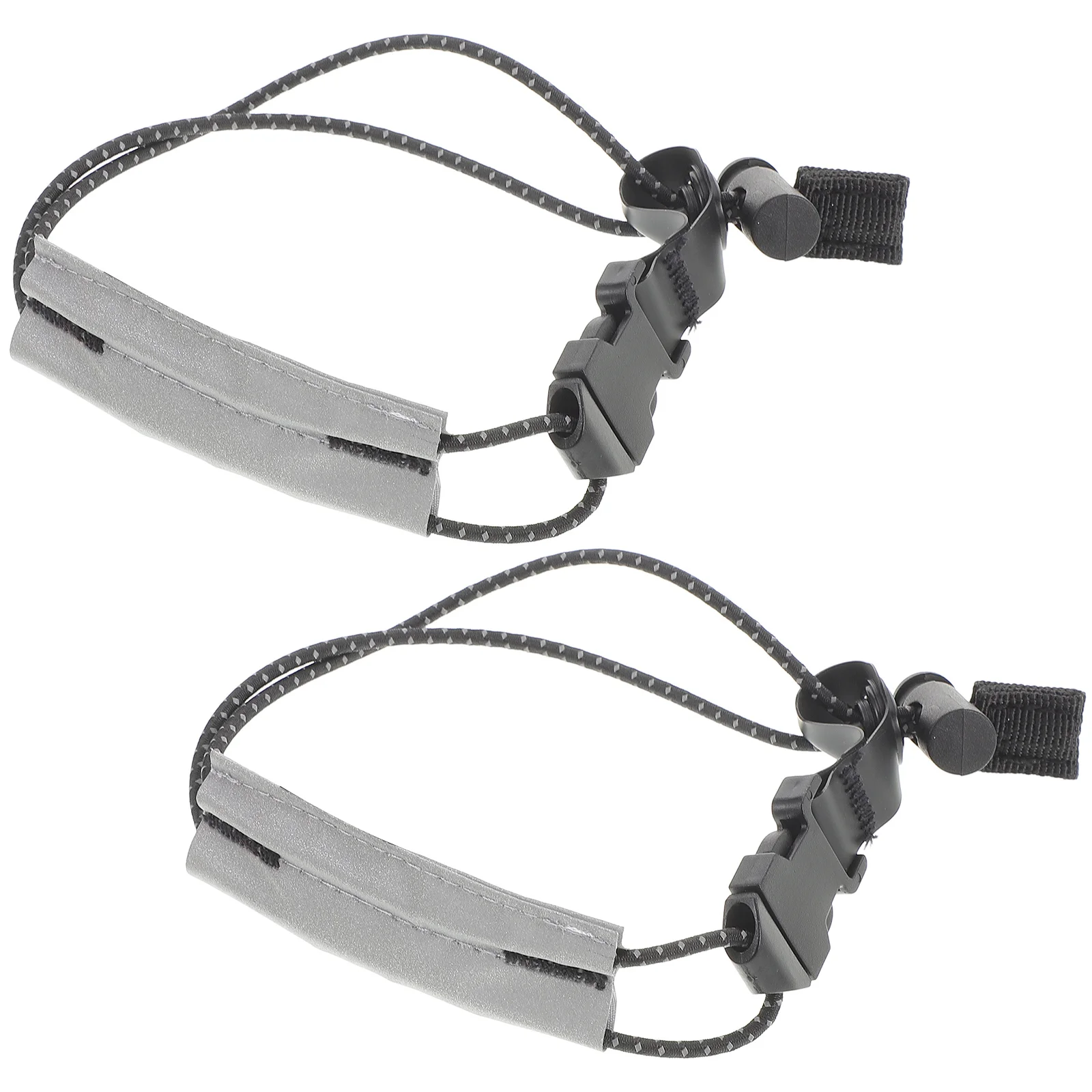 

2pcs Pant Leg Straps Adjustable Elastic Blousing Garters For Night Riding Running Hiking Cycling Camping Reflective Ankle Bands