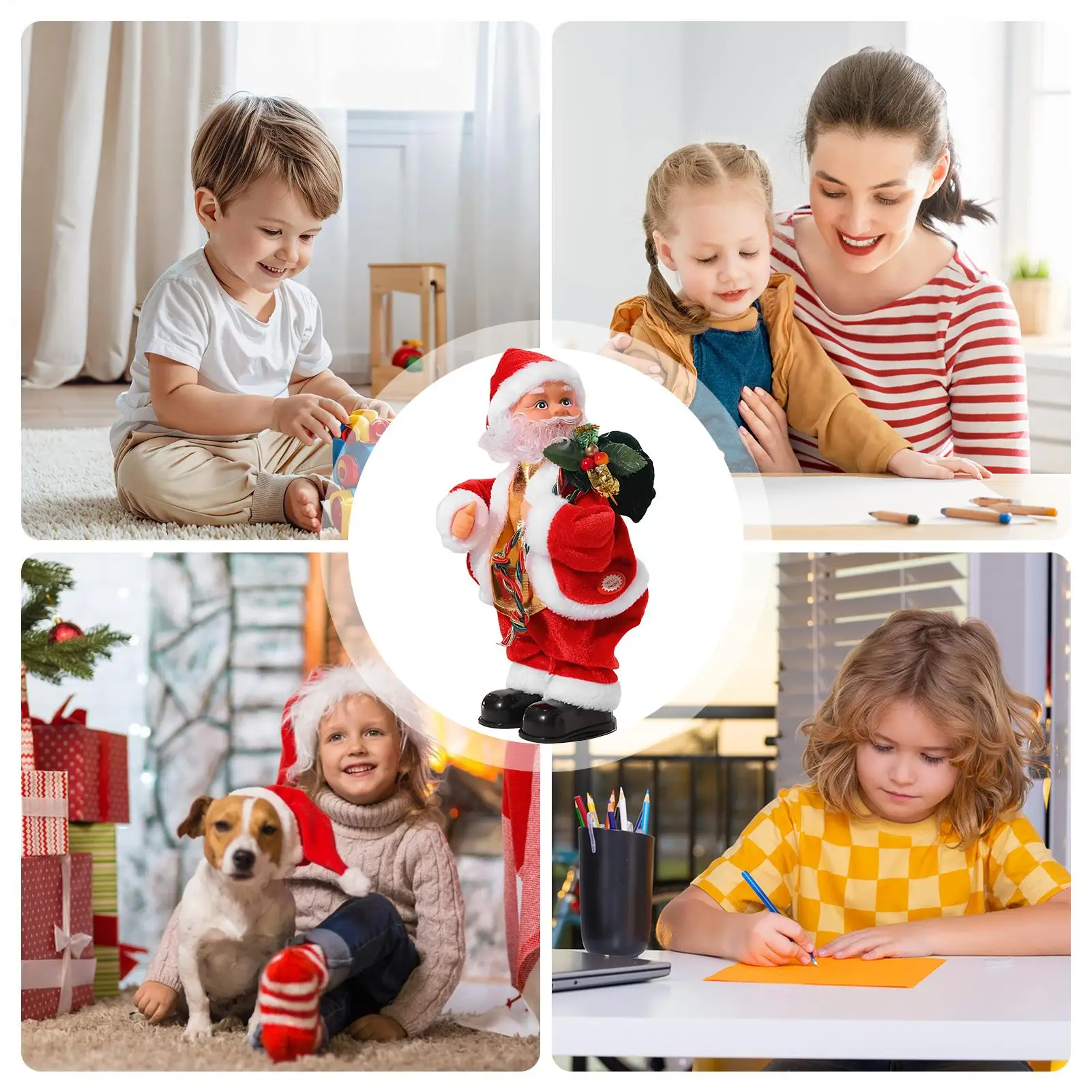 Elektrische Kerstman Elektrische Kerstfiguur Heupen Schudden Zingen Kerstman Voor Volwassenen Tieners Home Decor Kinderkamer Winter