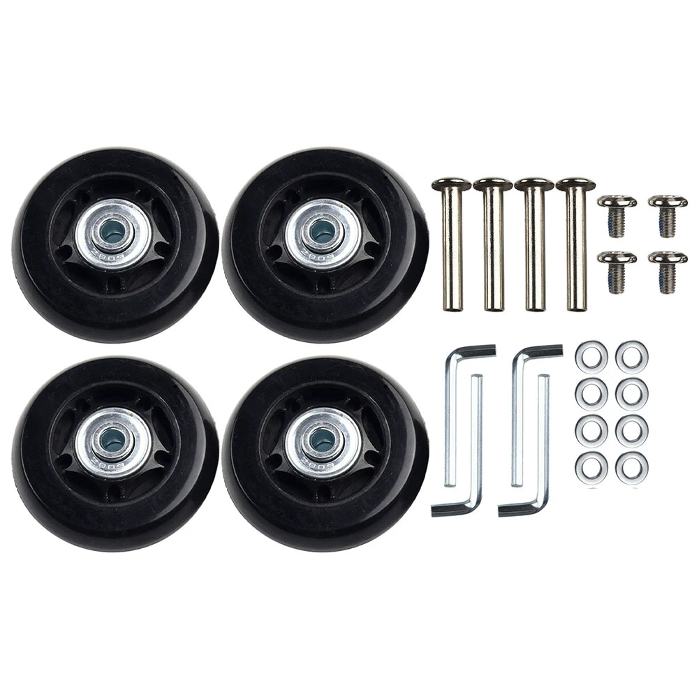 Ruedas de repuesto para equipaje de 4 piezas, ruedas de repuesto para reparación de Skate, 45mm X 18mm