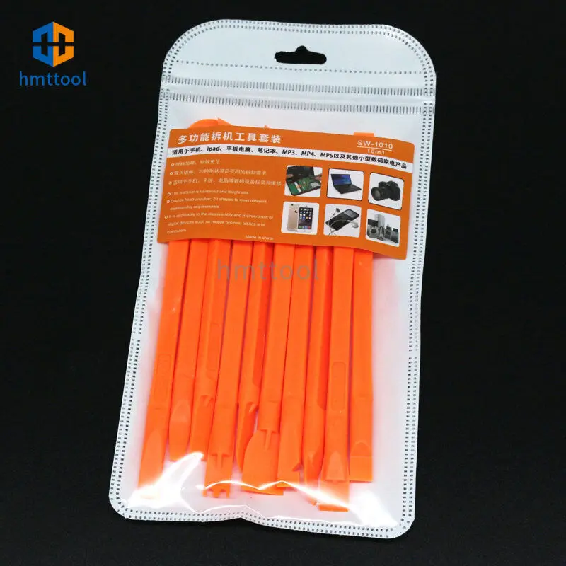 10Pcs Anti Static Plastic Spudger Nylon Stick Pry Opening Tool for iPhone iPad Samsung Smartphone Repair Hand Tools Set