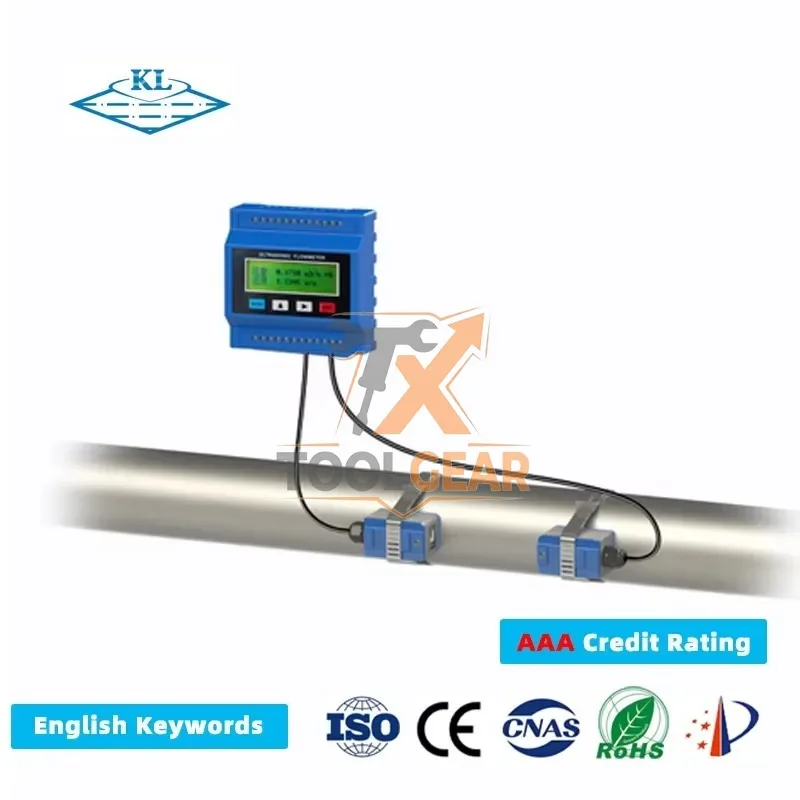 2026hotsale* Clamp-on Ultrasonic Flow Meter for Non-invasive Liquid Flow Measurement in Industrial Pipes Without Process