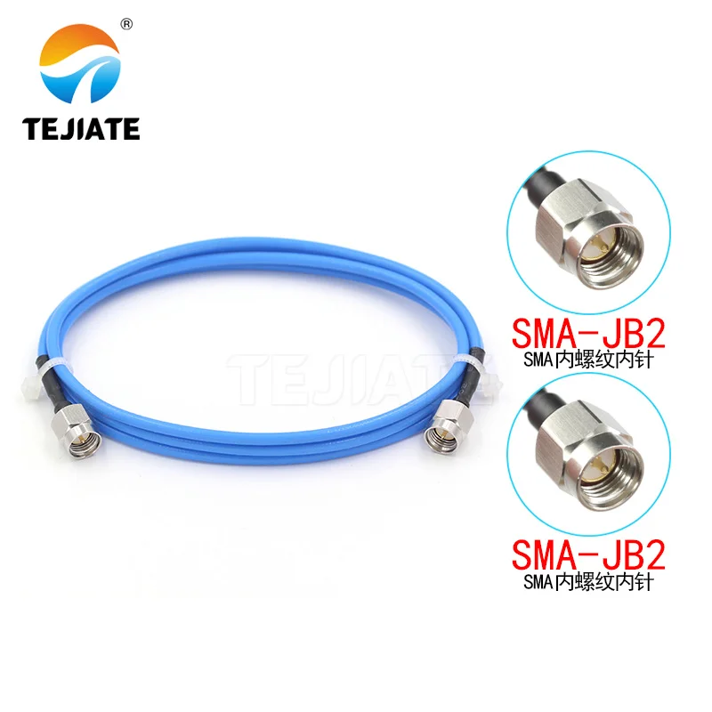 1PCS SMA to SMA coaxial RF cable, stainless steel SMA-JJ/JW 6G high-frequency signal RG405 connecting wire, SMA male half flexib