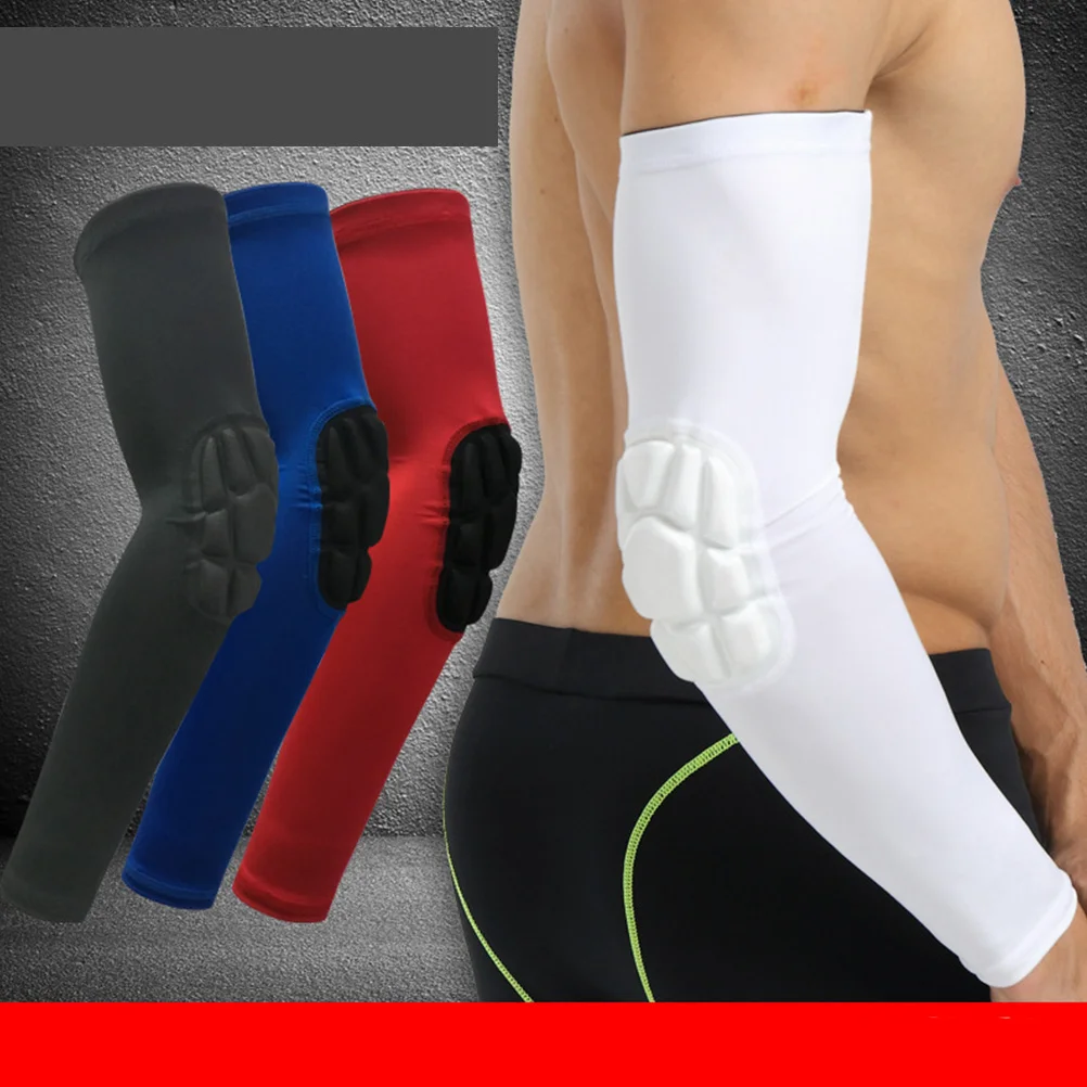 1Pcs Sports Arm Sleeve Protective Elbow Sleeve Long Elbow Protector for Outdoor Cycling Running Basketball Riding Bike Sleeves