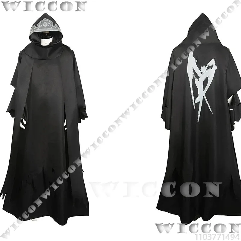 Sephiroth Cloud Strife 게임 Fiinal Fantassy VII FF7 코스프레 의상 Shinra 검은 가운 긴 망토 남자 할로윈 파티 맞춤형