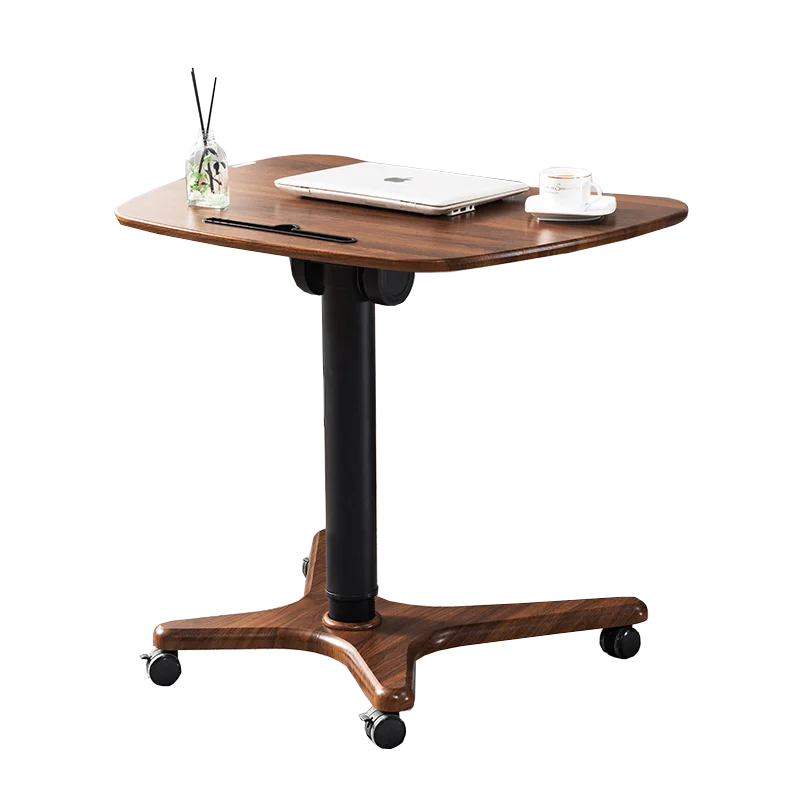 

Modern Elegant Adjustable Height Movable Table Top Foldable Desk for Home Office & Bedroom for Computer Workstation & Study