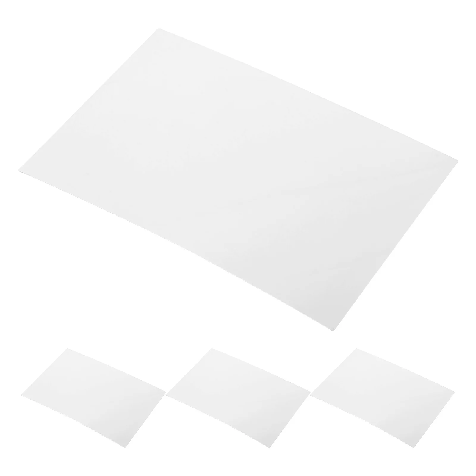 

4Pcs Dual Sided Flexible Non-Glass Mirror Stickers Cuttable Adhesive Sheets Soft Peel Stick for Nail Art and Photo Props