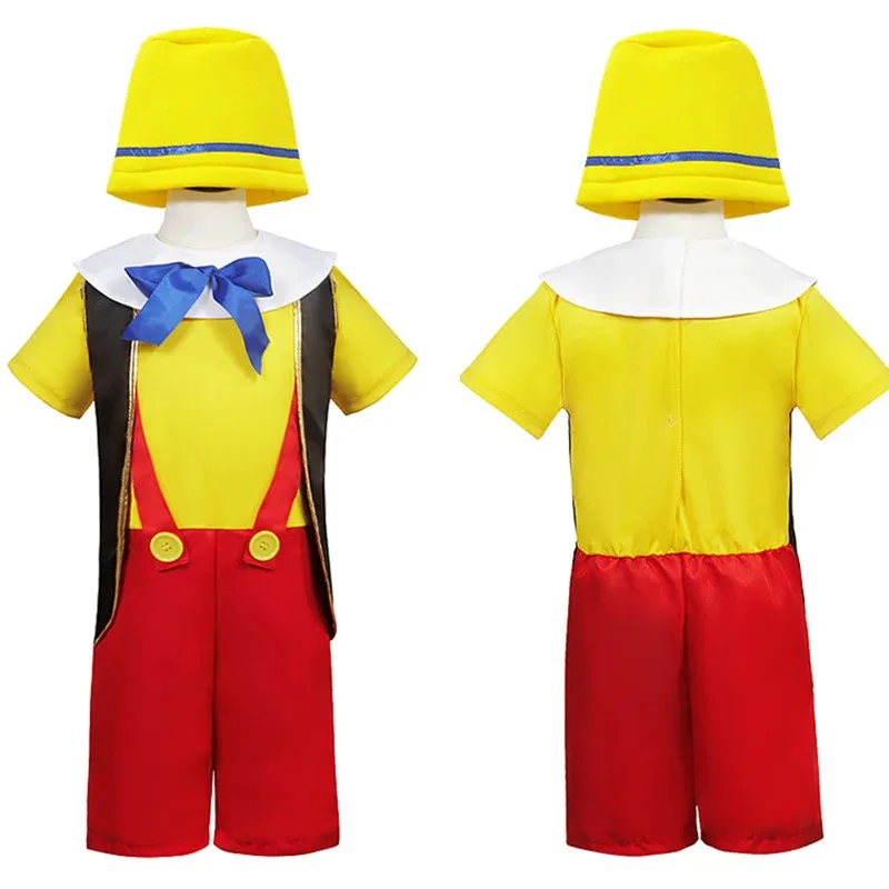 أزياء بينوكيو للأطفال مغامرات بينوكيو أزياء تنكرية لشخصية كرتونية ملابس رولكوسبلاي للفتيات والأولاد