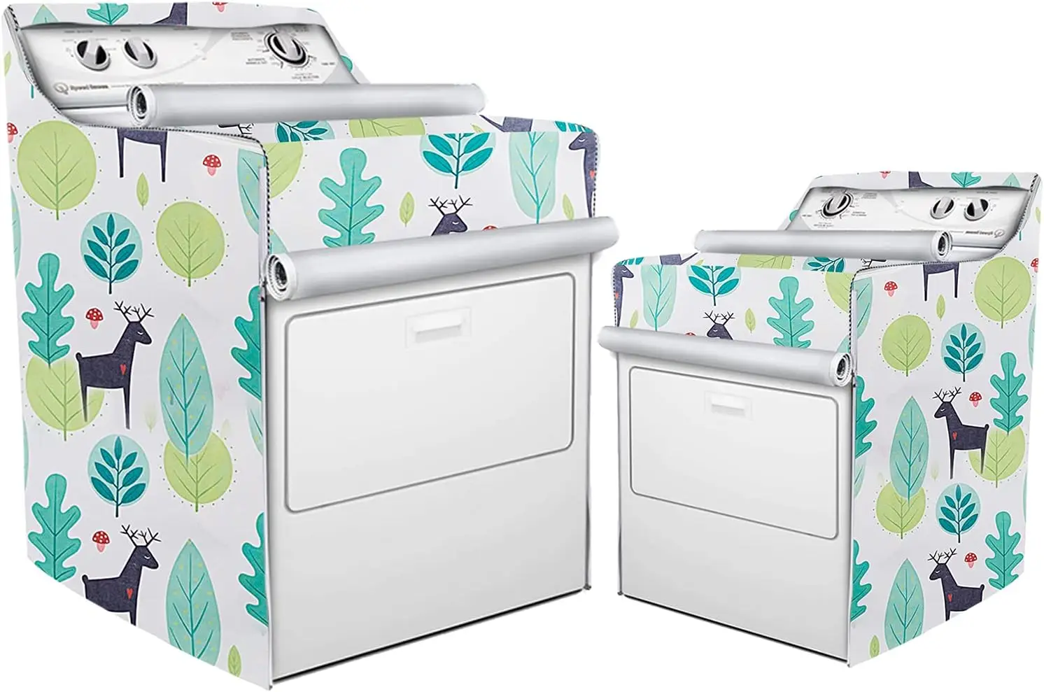 

Комплект из 2 чехлов для стиральных и сушильных машин, водонепроницаемые, пылезащитные, с застежкой-молнией, для машин с фронтальной загрузкой (28x27x40 дюймов)