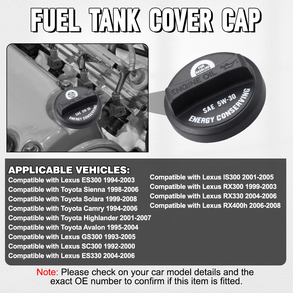 

12180-46031 Автомобильный топливный бак, крышка бензобака, крышка топливного бака для Lexus ES300 1994-2003 годов для Toyota Sienna 1998-2006 гг.