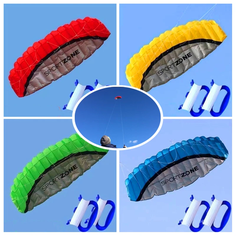 طائرات ورقية رياضية كبيرة 250 سنتيمتر تحلق خط مزدوج طائرات ورقية للطاقة ألعاب خارجية لوح طائرة ورقية للشاطئ طائرات ورقية للرياح ألعاب ركوب الأمواج من النايلون