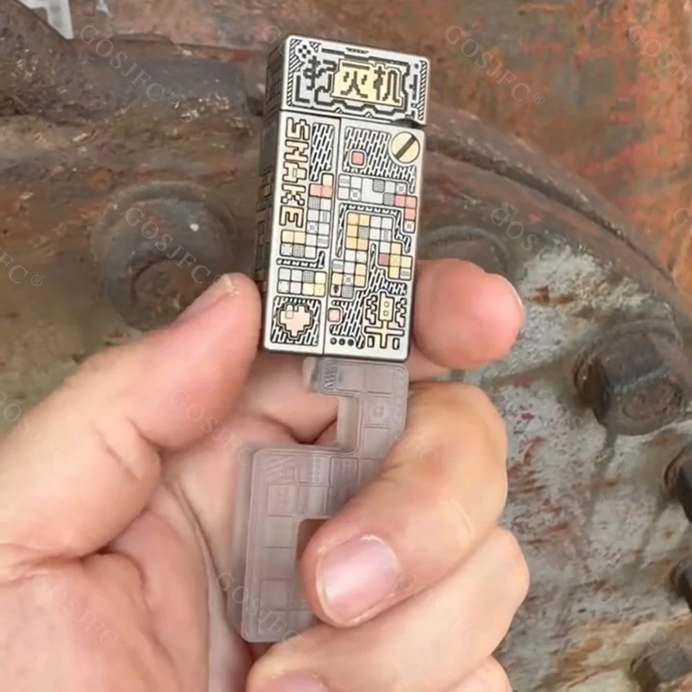 YOLO EDC 스네이크 NO FIRE 푸시 슬라이더 티타늄 각인 스트레스 해소 장난감 핑거 스피너 피젯 슬라이더 한정판 77