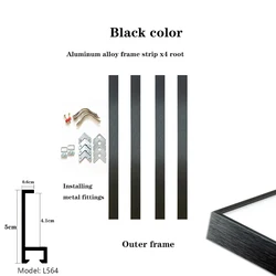 Customized Metal Aluminum Alloy Canvas Frame Dedicated Link 70x140cm 80x160cm 100x100cm Various Large And Small Sizes Availabl