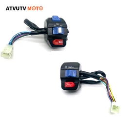 1 Pair Left And Right Handlebar Control Switch Horn Turn Signal 12v Waterproof For Gy6 50cc 125cc 150cc Scooter E-bike Moped