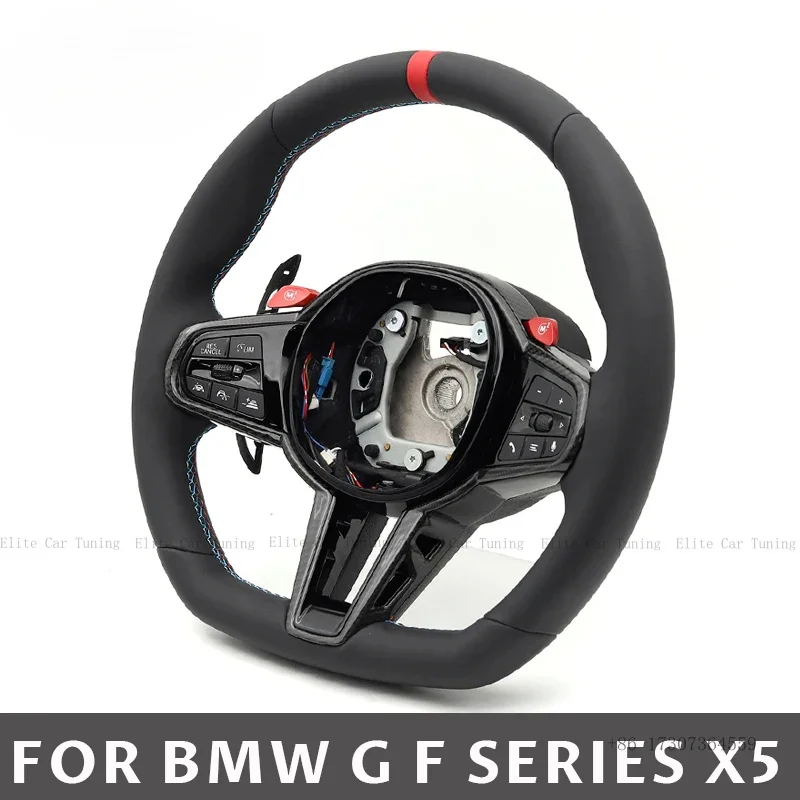 

Руль с подогревом, кнопками ACC, HOD, M1/M2 для BMW G02 G05 G20 G21 G26 G29 G30 G32 G42 G80 G82 G87 F07 F10 F15 F40 X3 X6 X7