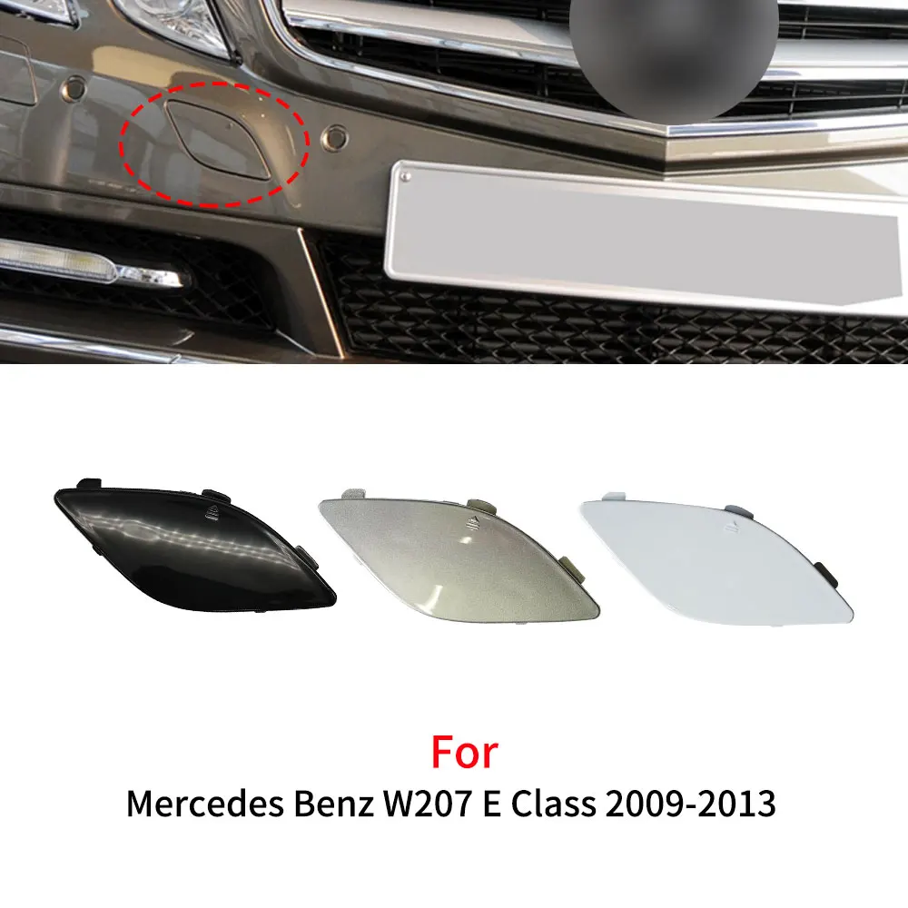 For Mercedes E Class Coupe Car Front  Bumper Tow Hook Cover Cap Black For Benz W207 E260 E300 E320 E350 E400 2078850123