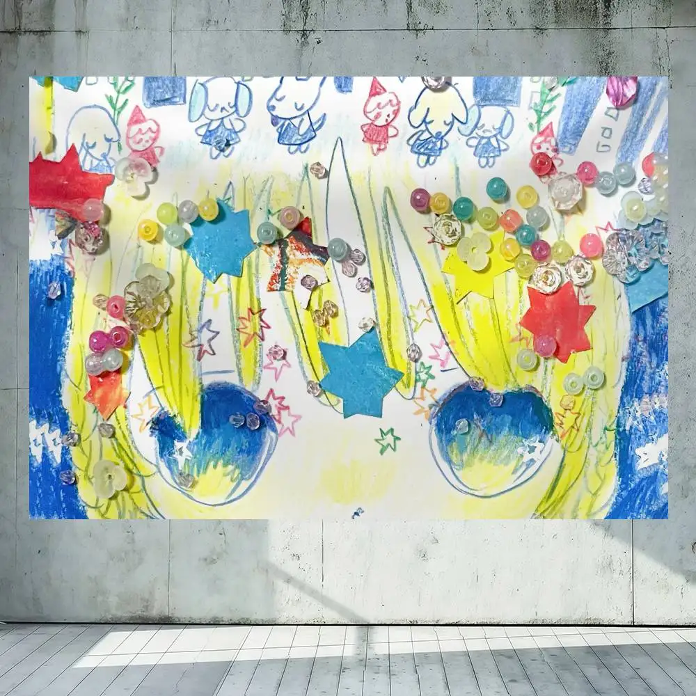 R-Rojuu CiTY ROc 150x200cm 60x90cm Flag Decoration Outdoor Picnic Party Home Camping Party Art Hanging Banner