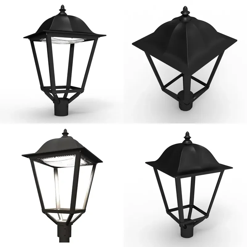 Vintage Outdoor LED Street Light Anti Glare IP66 Waterproof Garden Walkway Landscape Lighting 50W 80W 100W 120W Powered