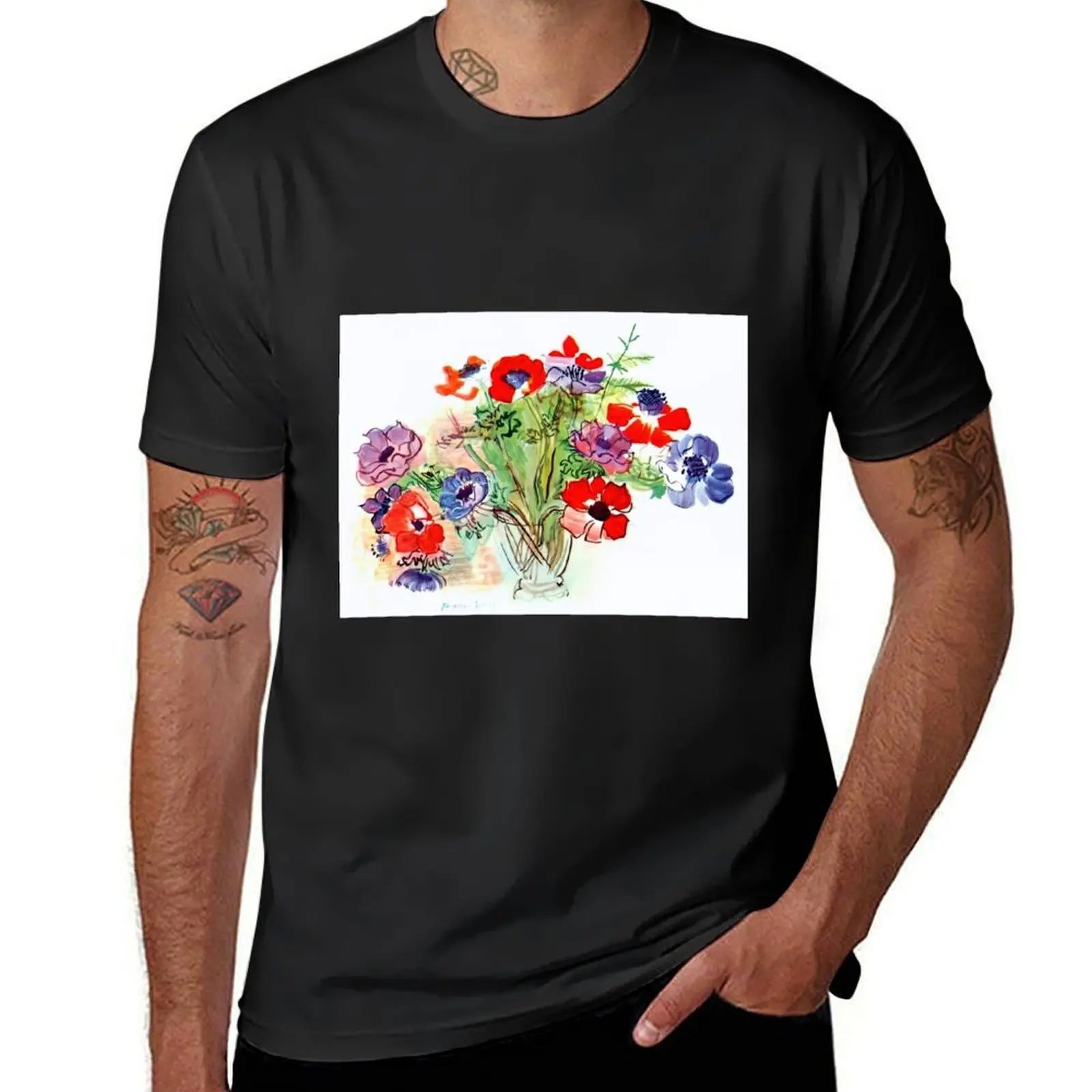 Raoul Dufy - Bouquet of flowers - 1937 T-Shirt customizeds new edition cute clothes for a boy mens graphic t-shirts big and tall