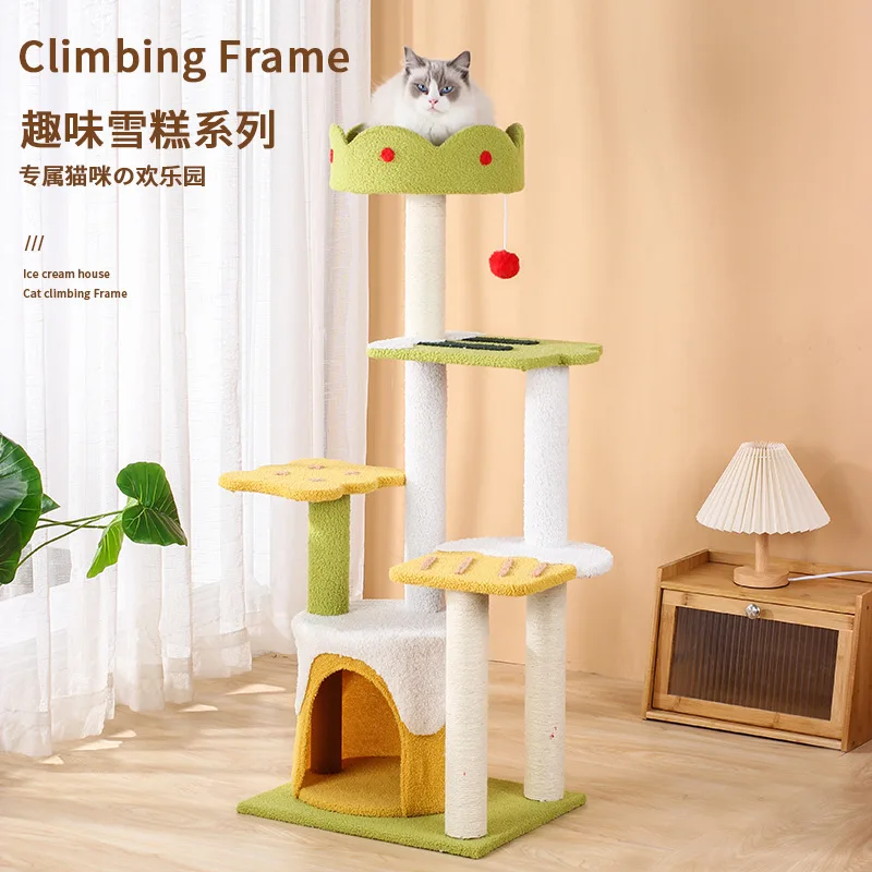 Árbol rascador para gatos todo en uno con sisal y plataforma - imagen 2