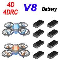 Original 4DRC V8 RC Drone Battery 4D-V8 500mAh Battery For 4DRC-V8/V8 Drone Accessories Parts V8 RC Plane Replaceable Battery