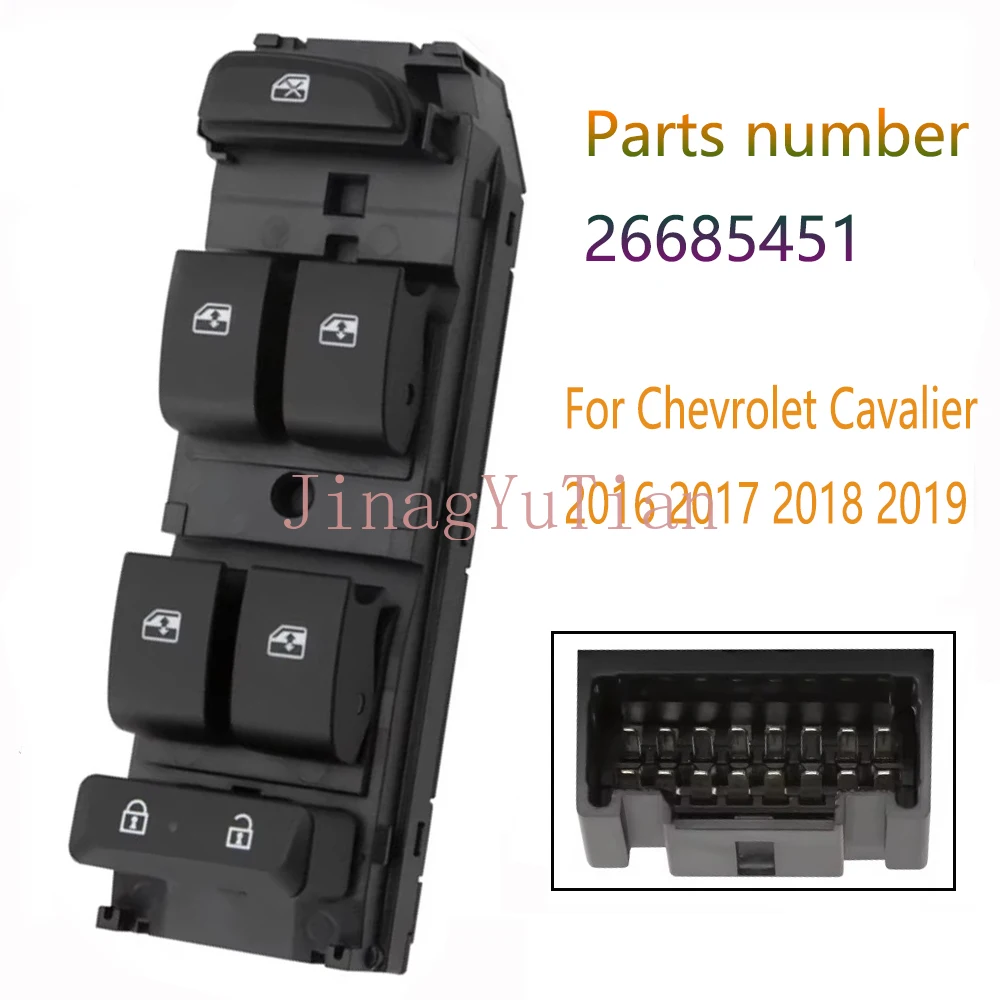 

Car Accessories For Chevrolet Cavalier 2016 2017 2018 2019 Front Left Electric Window Switch Glass Lifter Control Button Parts
