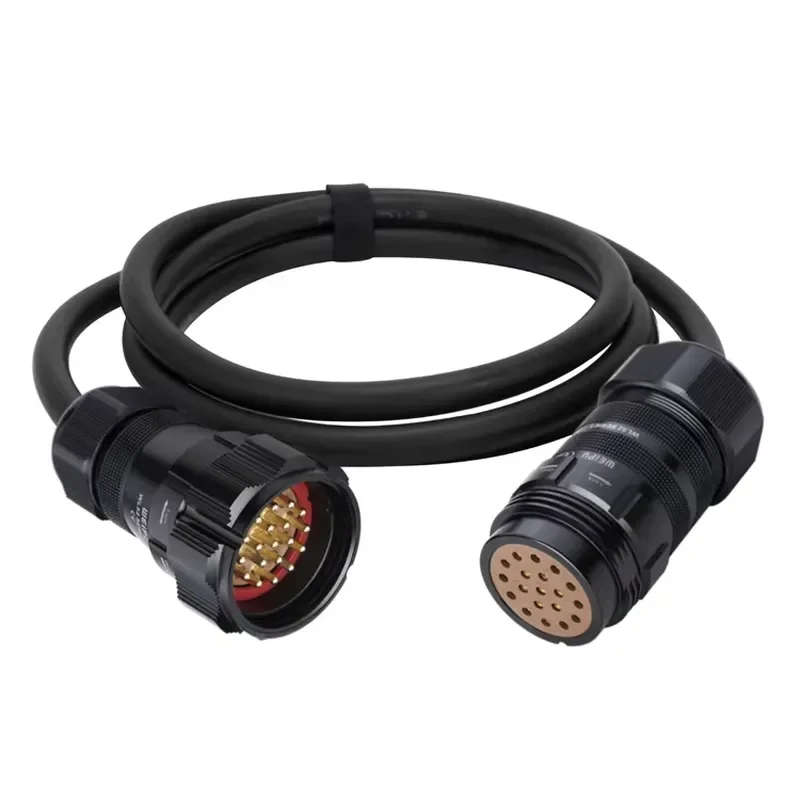 WL52J19TADI VIP IP67 waterproof 19-pin power supply Socapex male touchpoint plug connector