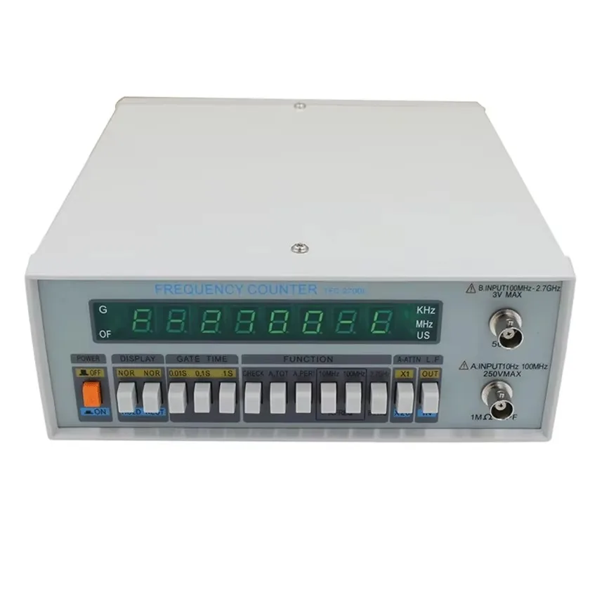 

For TFC-2700L Multi-Functional High Precision Frequency Meter 8Display Instrument 10HZ-2.7GHZ High Resolution Frequency Counter