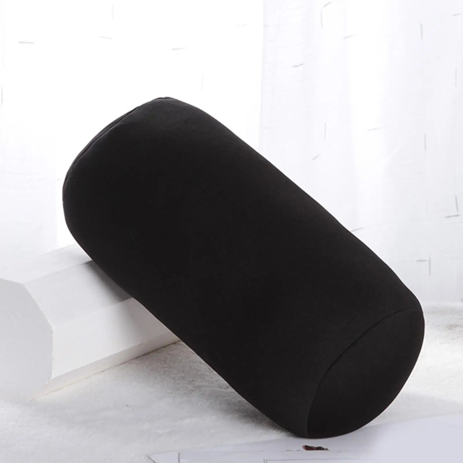 Soft MicroBead Roll Pillow Car Cushion Neck Head Leg Back Support Bolster Bed Pillow