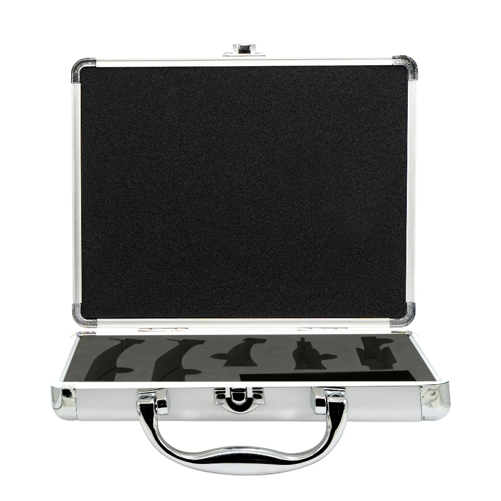 

HEXION Portable Dental Handpiece Storage Box Fit 2 High Speed+1 Contra Angle+1 Straight Handpiece+1 Air Motor Shockproof Metal