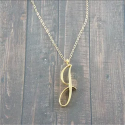 ZMZ 2019 Europe/US fashion English letter pendant lovely letter J text necklace gift for mom/girlfriend party jewelry