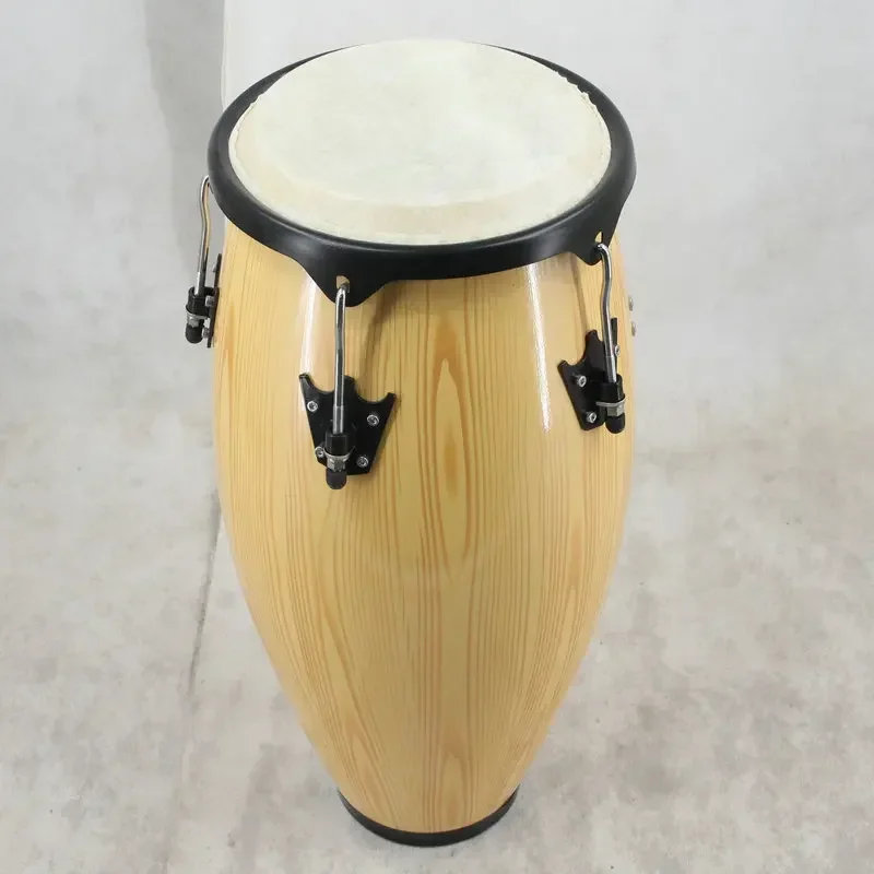 Wood Congas Drums Latin Percussion / True Skin Cow Heads Conga Drum Set With Stands