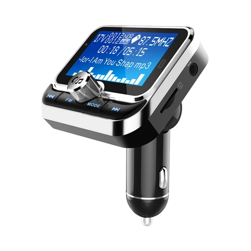 Imagen 2 del producto BC32 carga USB Dual Bluetooth cargador de coche manos libres transmisor FM reproductor de música MP3 Kit de coche, compatible con llamadas manos libres y Micro