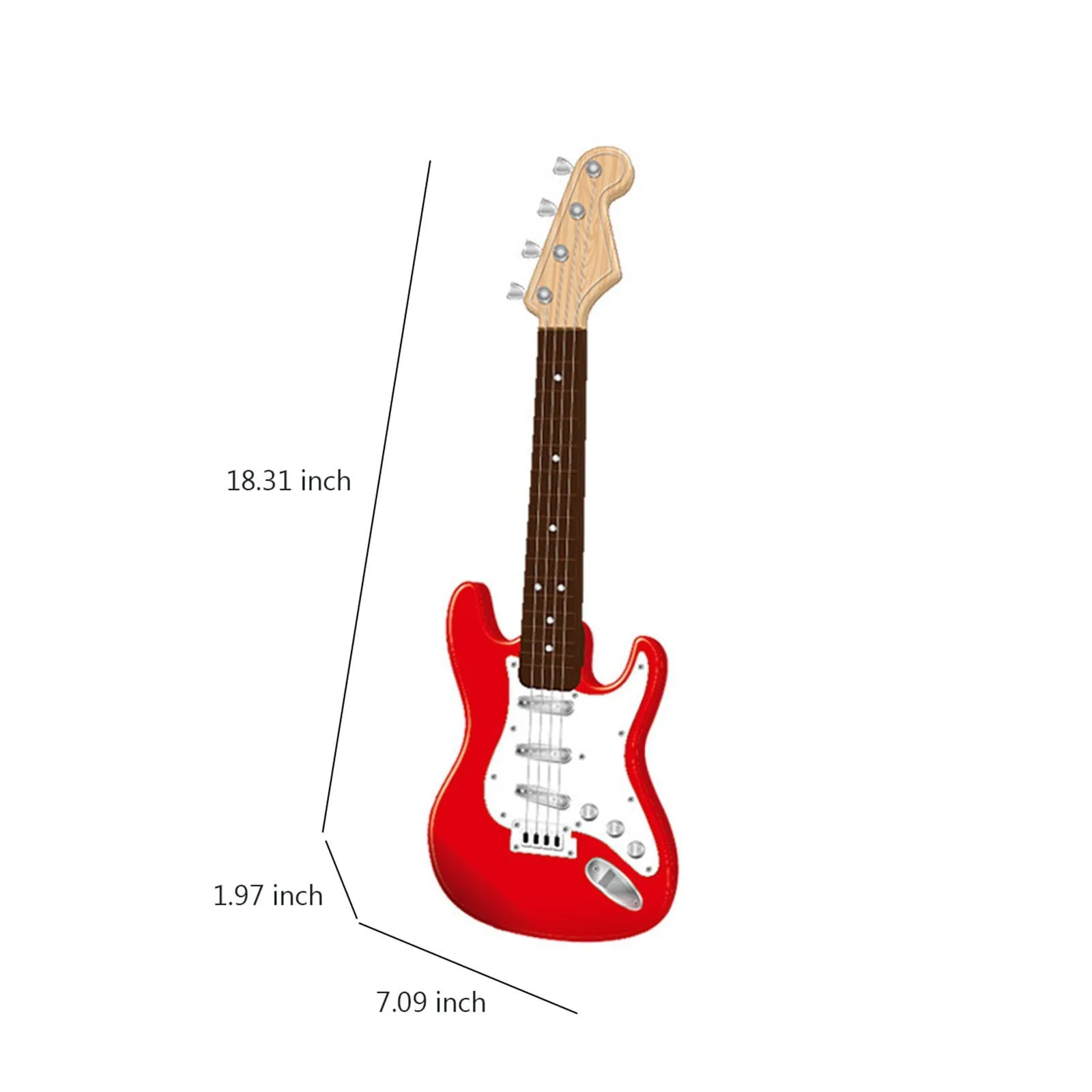 Jouet de guitare électrique 17 pouces pour enfants, 4 cordes, Instruments de musique pour enfants, Instrument électronique Portable  15
