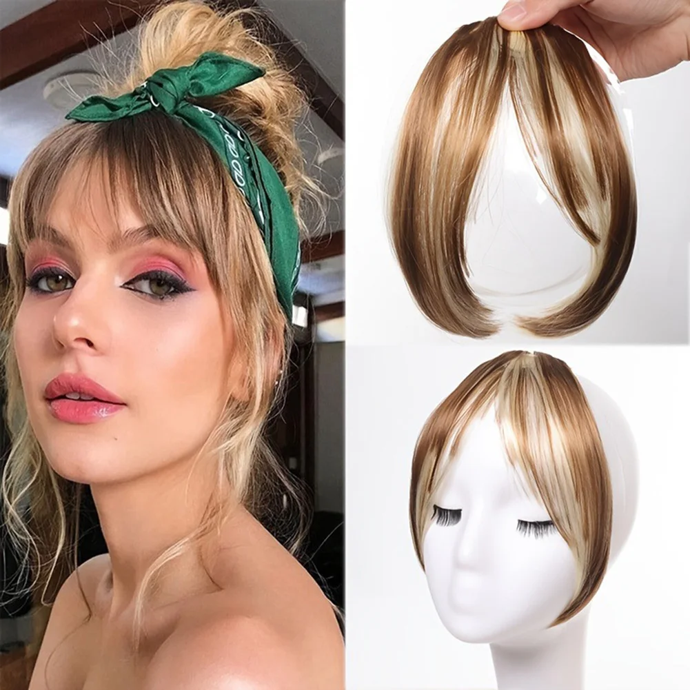 

Eight Character French Bangs Wig Piece Female Synthetic BB Clip Fluffy Top Reissue Eight Character Bangs Thin Invisible Hairpins