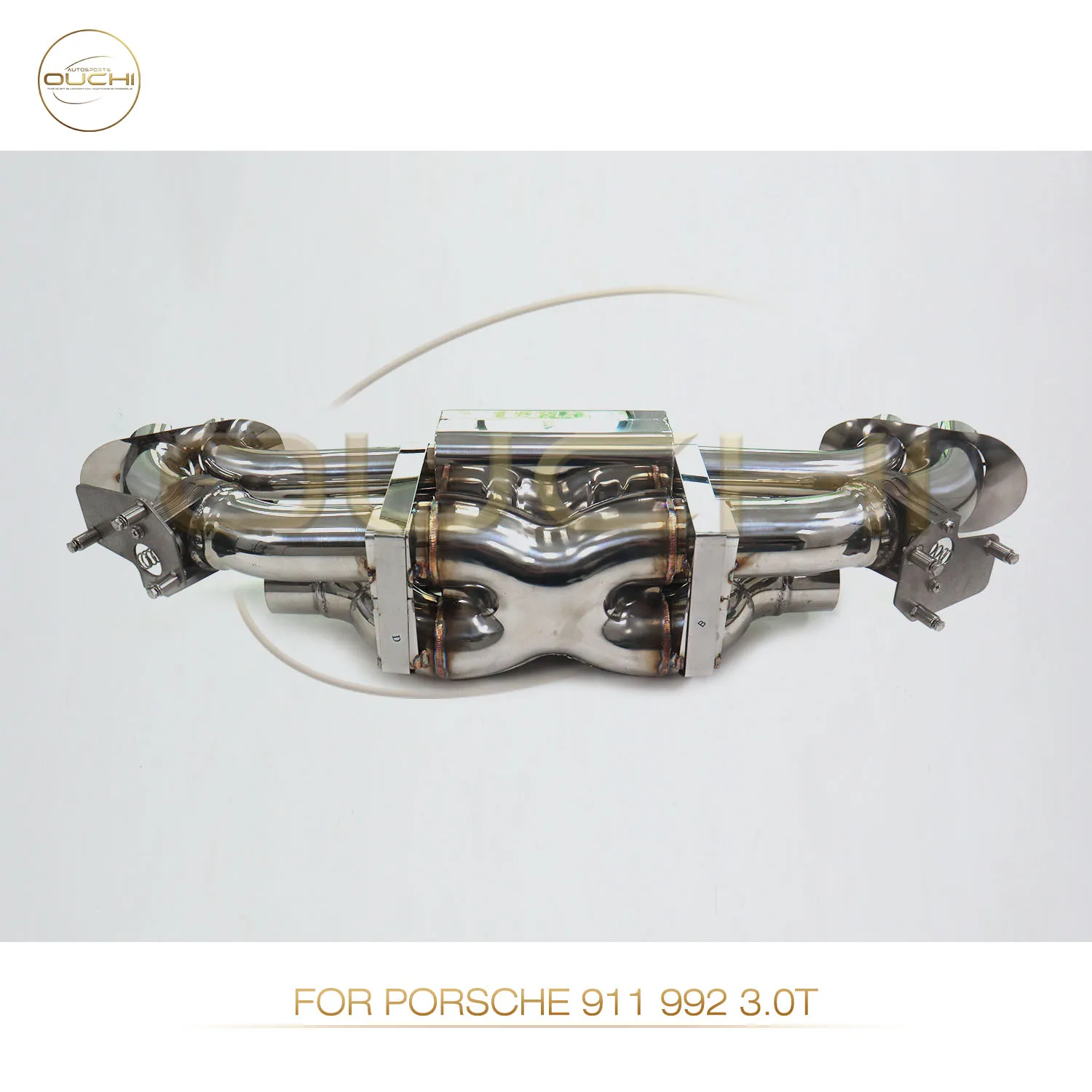

OUCHI Factory Direct Sales Catback for Porsche 911 992 3.0T Stainless Steel Exhaust With OEM Valves Tips 2.72inches Pipe