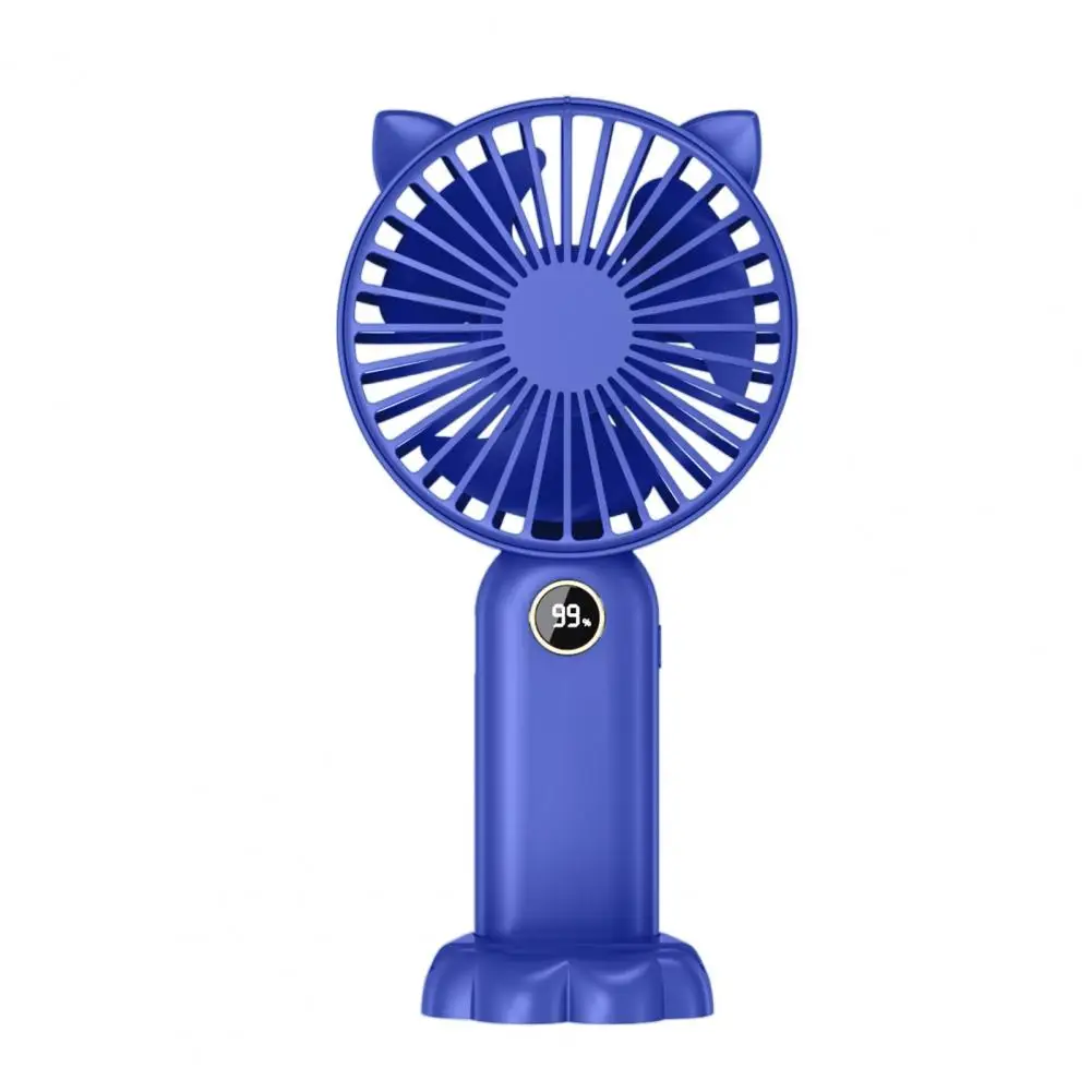 

Handheld Fan with 5 Speed Settings Digital Display Low Noise USB Rechargeable Brushless Motor Outdoor Travel