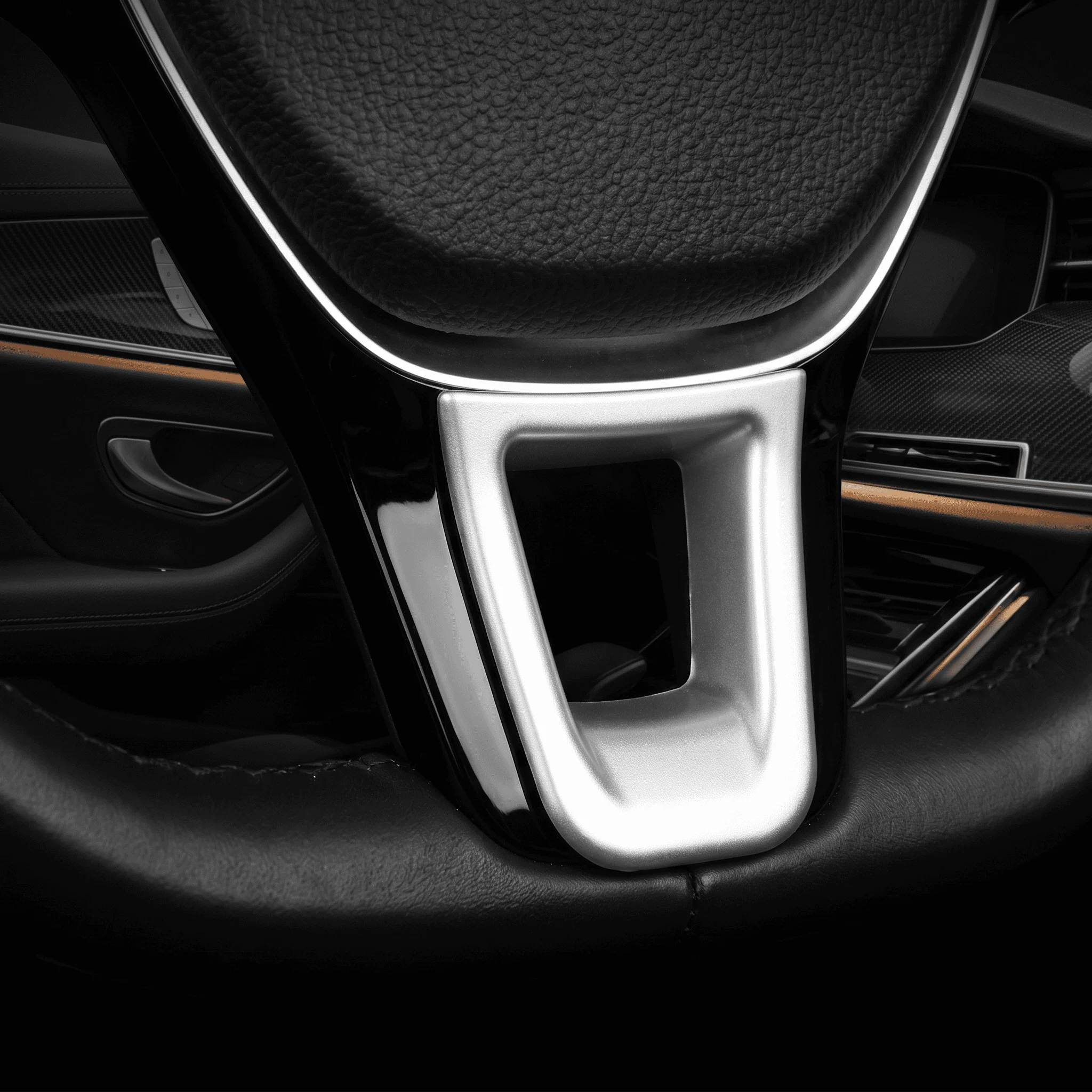 For VW Golf 7 GTI MK7 POLO Jetta MK6 Tiguan Touran Caddy Amarok Lavida Passat  Steering Wheel Trim Sticker Interior  Accessories - view 4