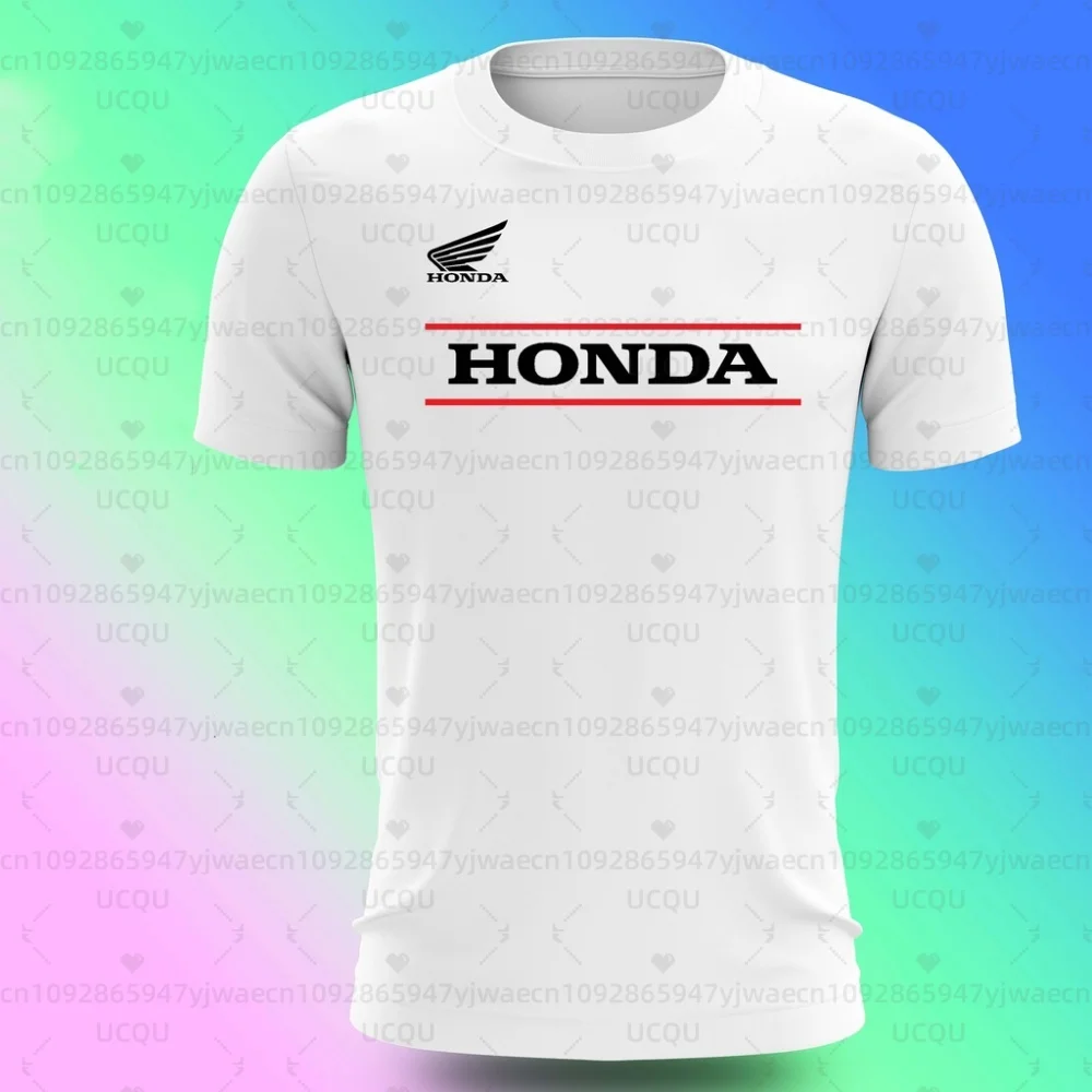 

Motorcycle Riding Round Neck T-shirt Breathable Short Sleeve Men And Women Honda Riding Casual T-shirt Tops