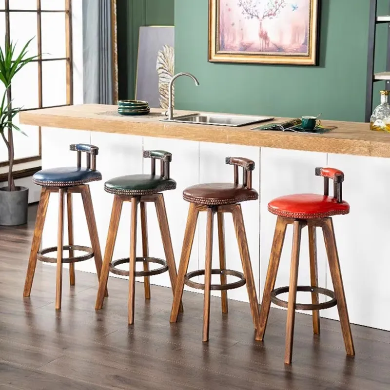 Minimalist Modern Bar Stools Elegant Nordic Designer Bar Chairs Home Women Luxury Sillas Para Comedor Restaurant Furniture