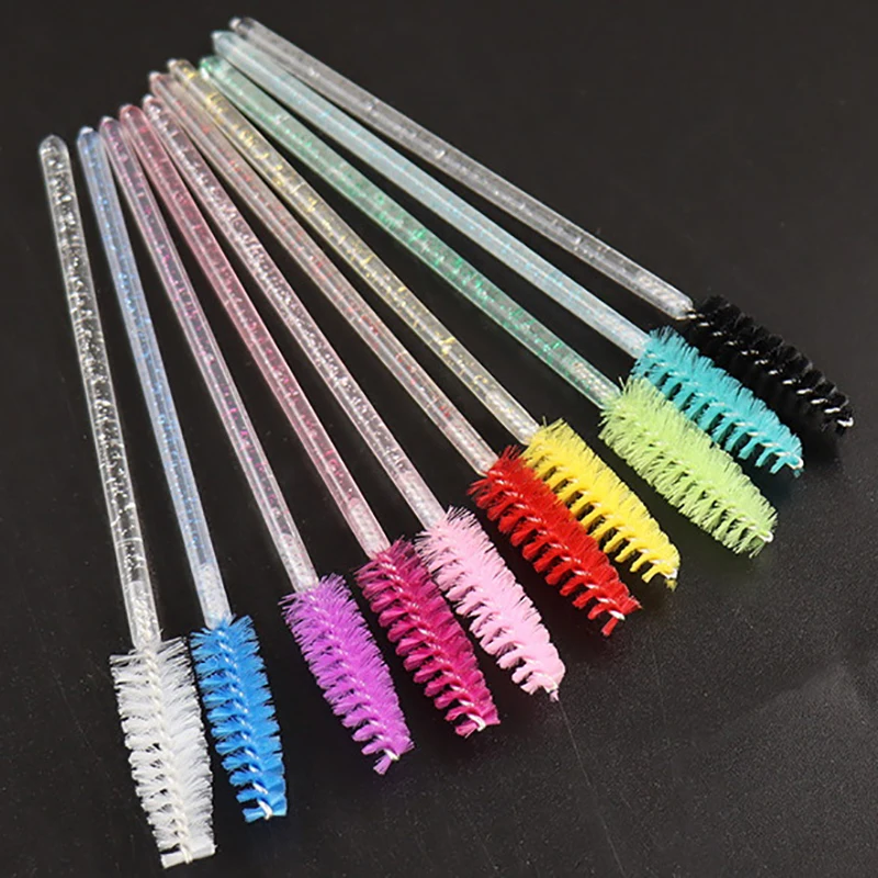 50Pcs Disposable Eyelash Brushes Eyelashes Extension Tools Eyebrow Brush Mascara Wands Applicator Spoolers Eyelashes Cosmetic