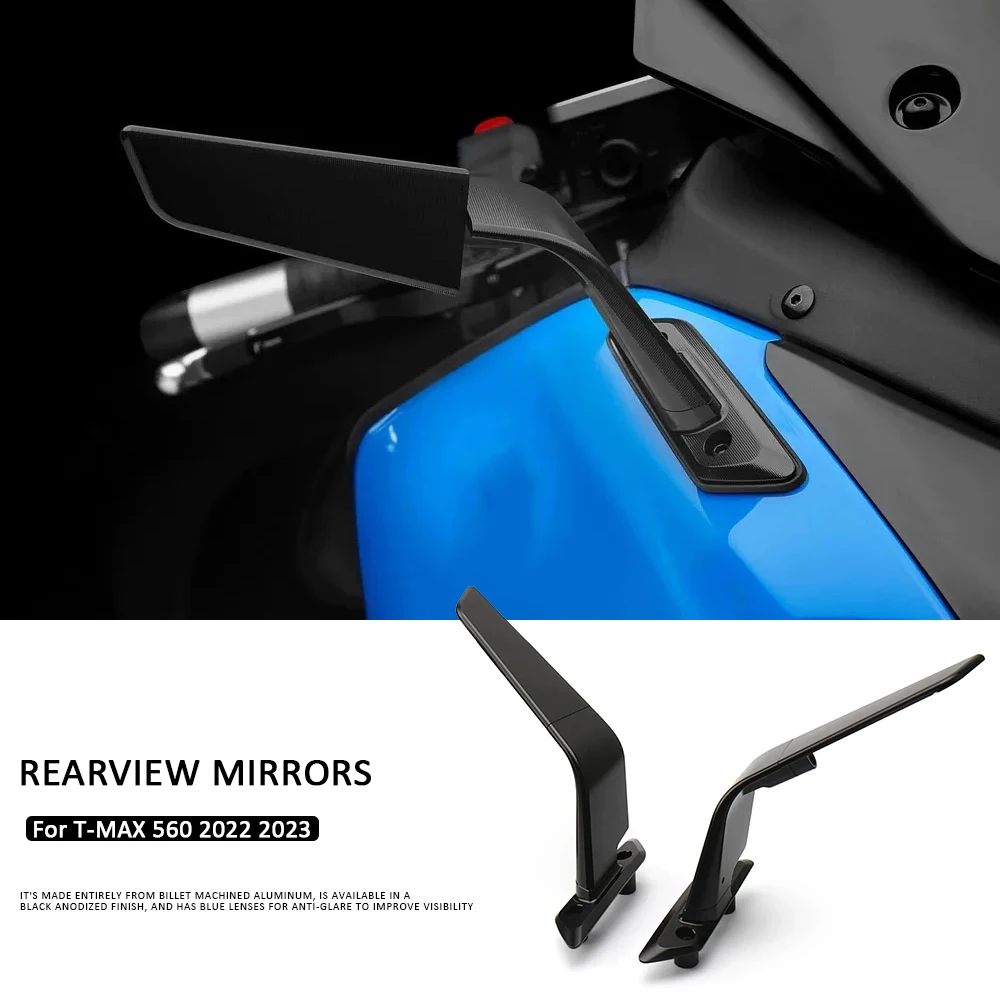

Rear View Mirrors TMAX 560 2022-2023 New Motorcycle Adjustable Aluminum Mirror Accessories For YAMAHA T-MAX560 T-MAX 560 TMAX560