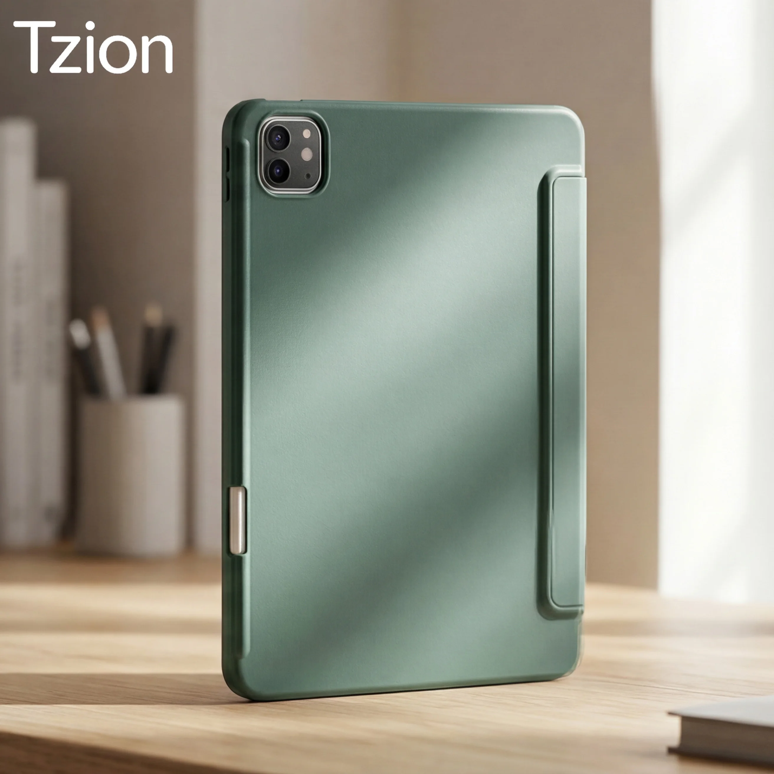 

PencilCase for iPad Pro 11 Inch M5 2025/M4 2024 , Auto Wake/Sleep Magnetic Flip Smart Cover for iPad Pro 11" 6th/5th Generation